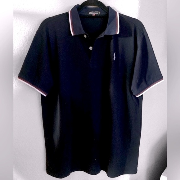 Polo Ralph Lauren Mens Short Sleeve Polo Black W/White Horse Men’s XXL Gorpcore - Picture 1 of 11